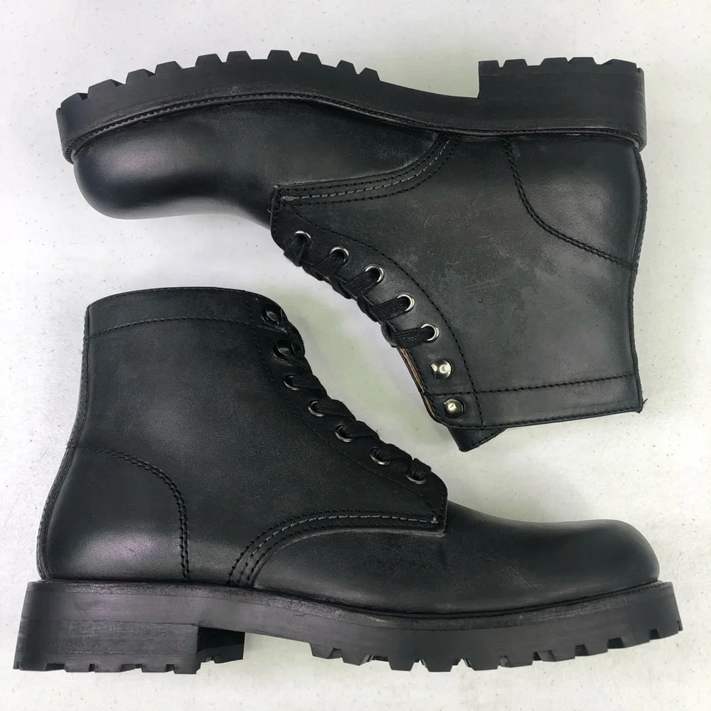 The Men’s Store Bloomingdales Pierce Plain Toe Leather Boots